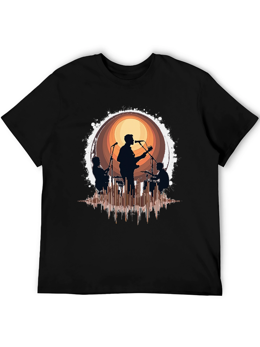 Band Silhouette Graphic T-Shirt - Music Lover Tee
