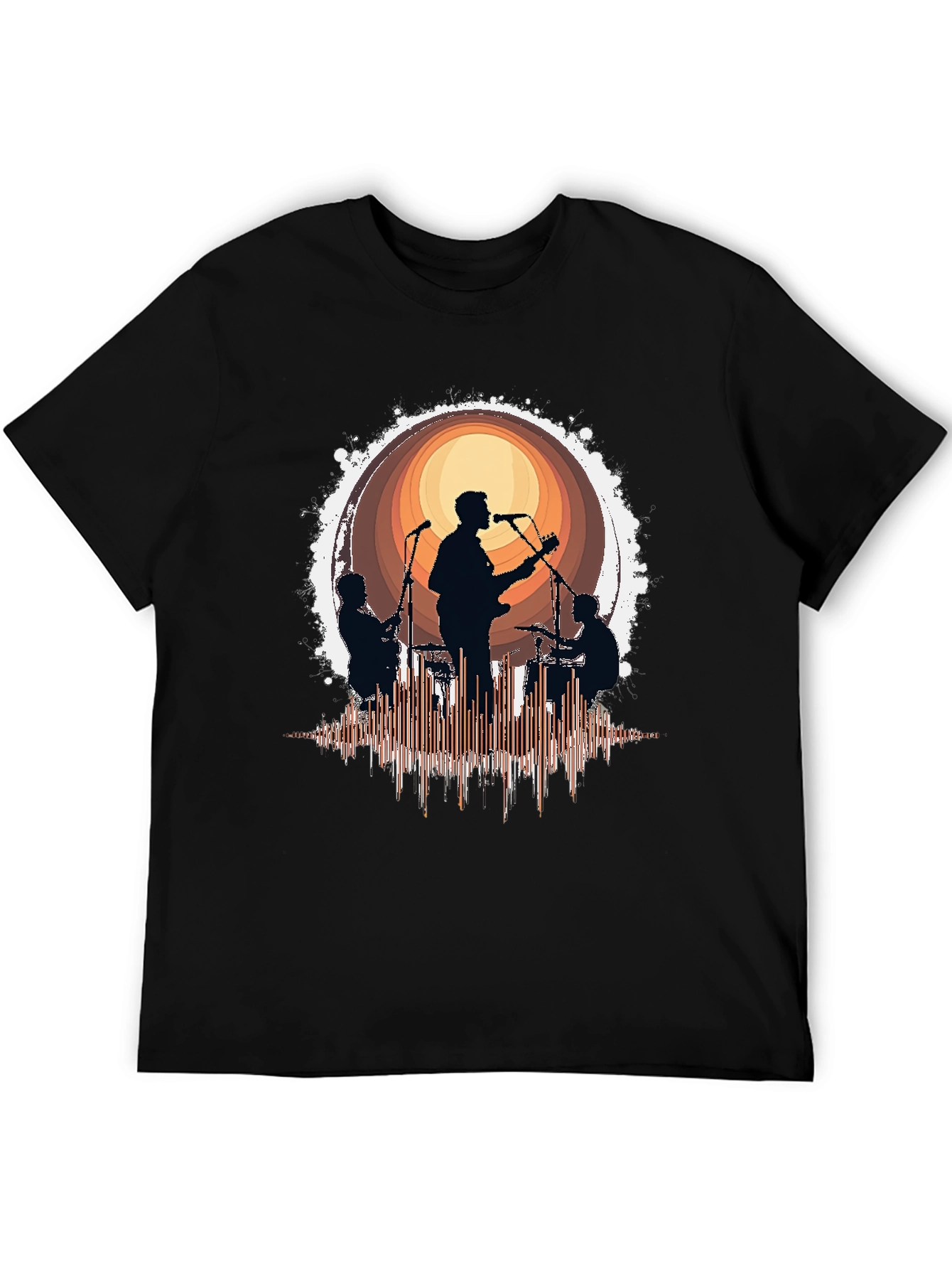 Band Silhouette Graphic T-Shirt - Music Lover Tee