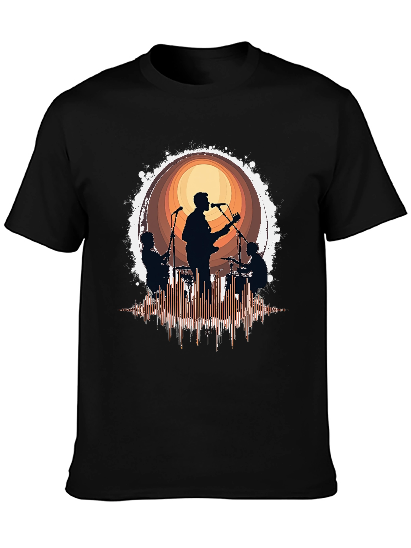 Band Silhouette Graphic T-Shirt - Music Lover Tee