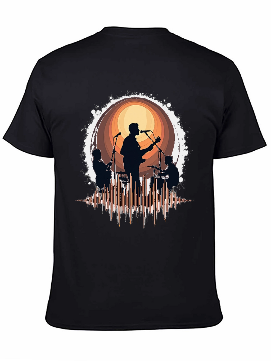 Band Silhouette Graphic T-Shirt - Music Lover Tee