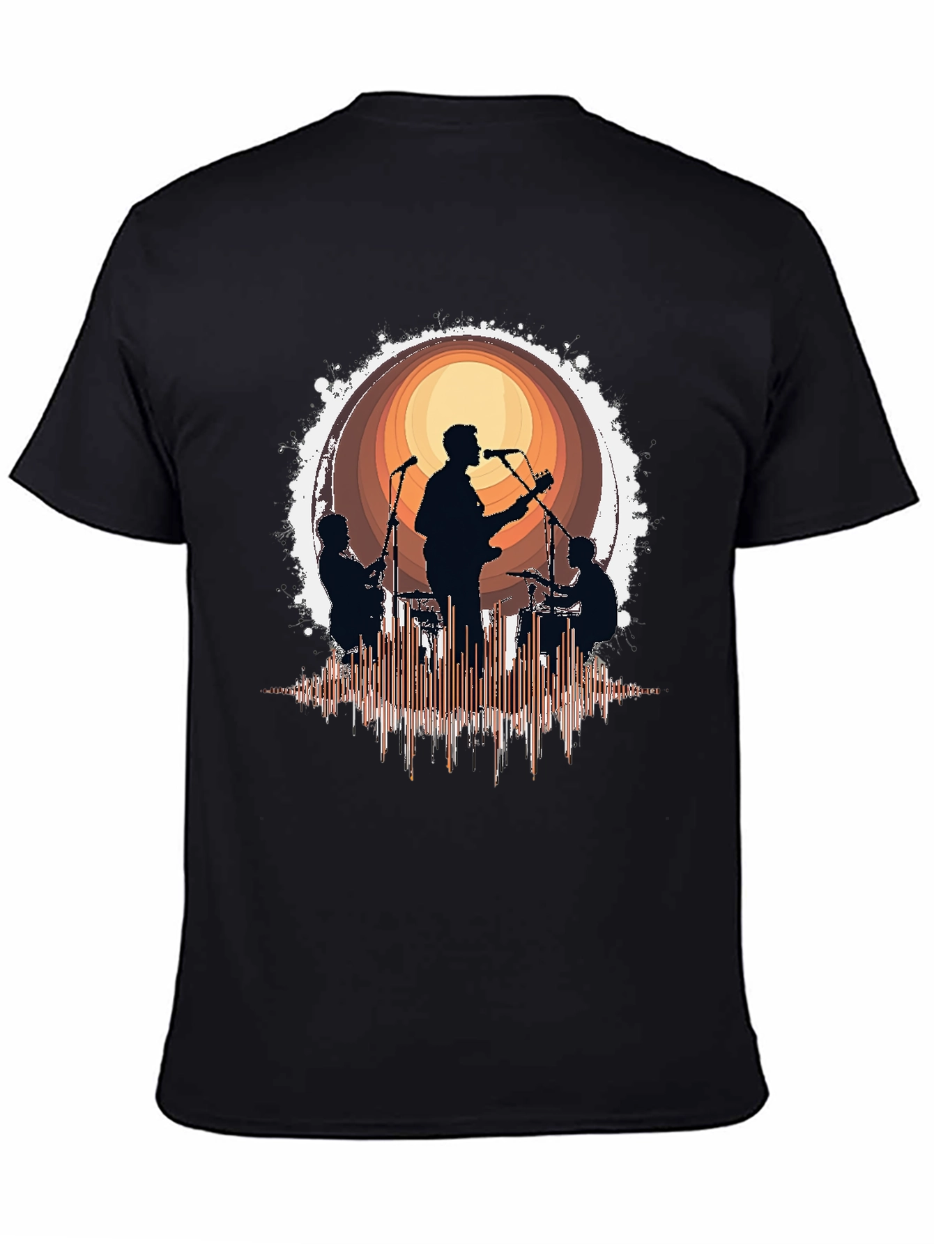 Band Silhouette Graphic T-Shirt - Music Lover Tee