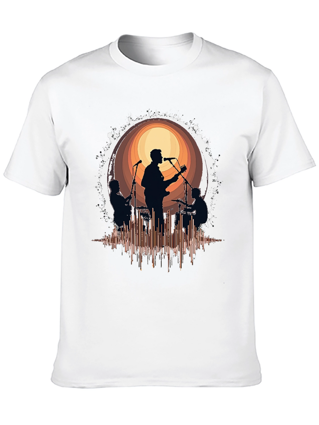 Band Silhouette Graphic T-Shirt - Music Lover Tee