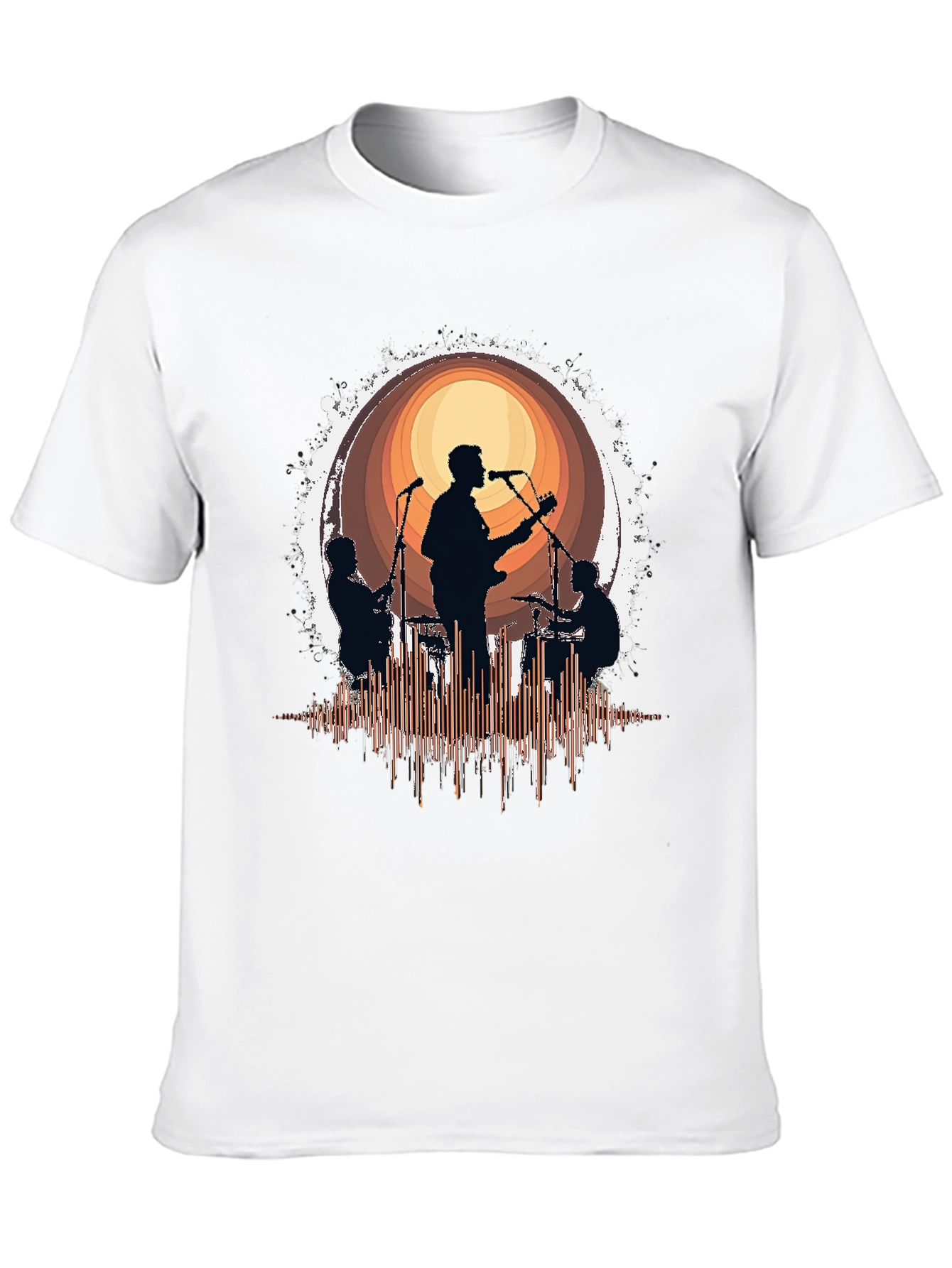 Band Silhouette Graphic T-Shirt - Music Lover Tee