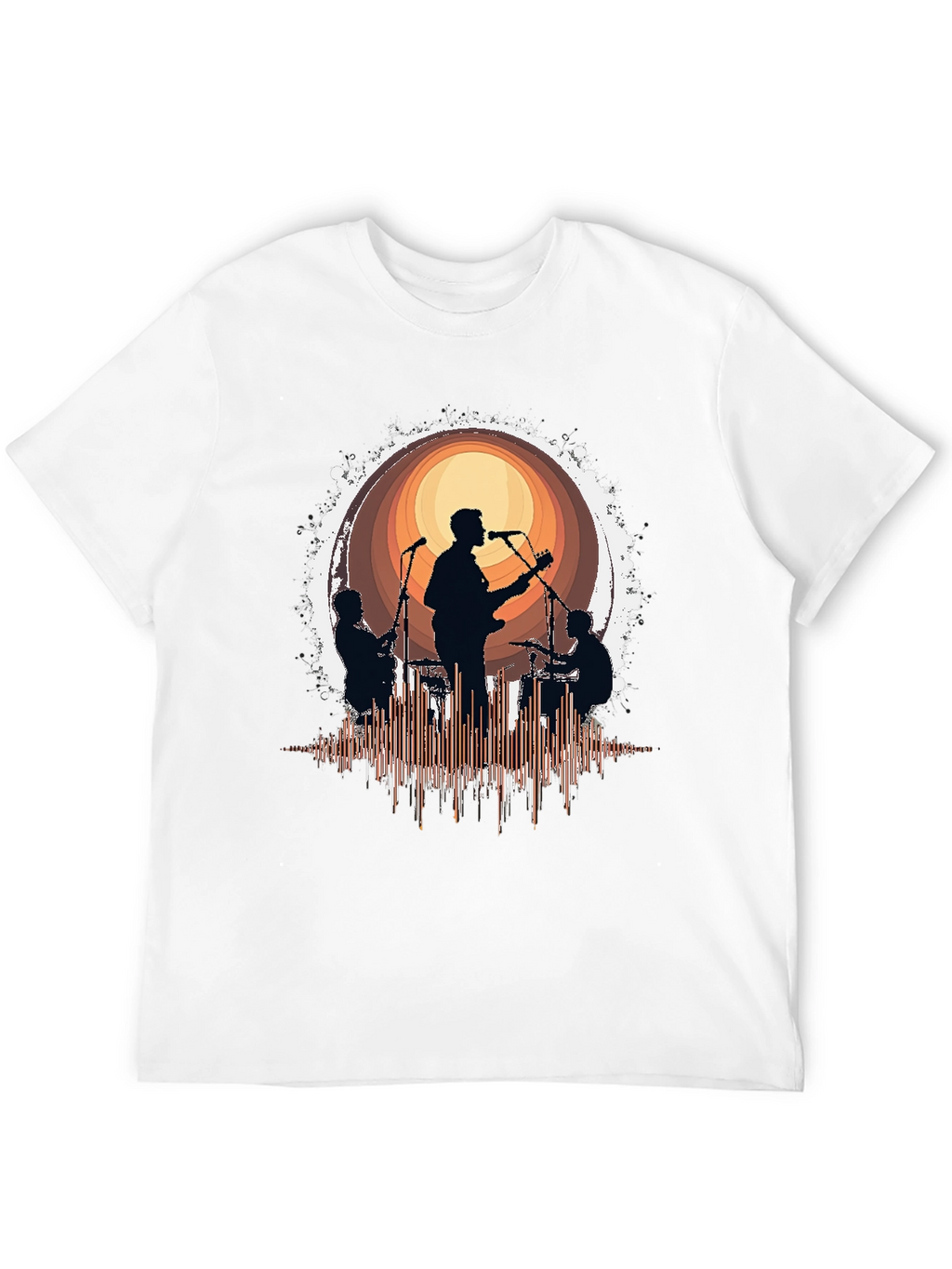 Band Silhouette Graphic T-Shirt - Music Lover Tee