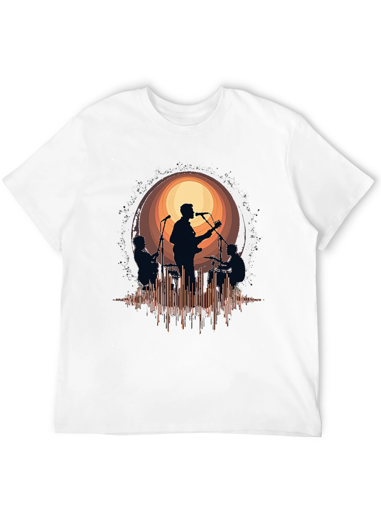 Band Silhouette Graphic T-Shirt - Music Lover Tee