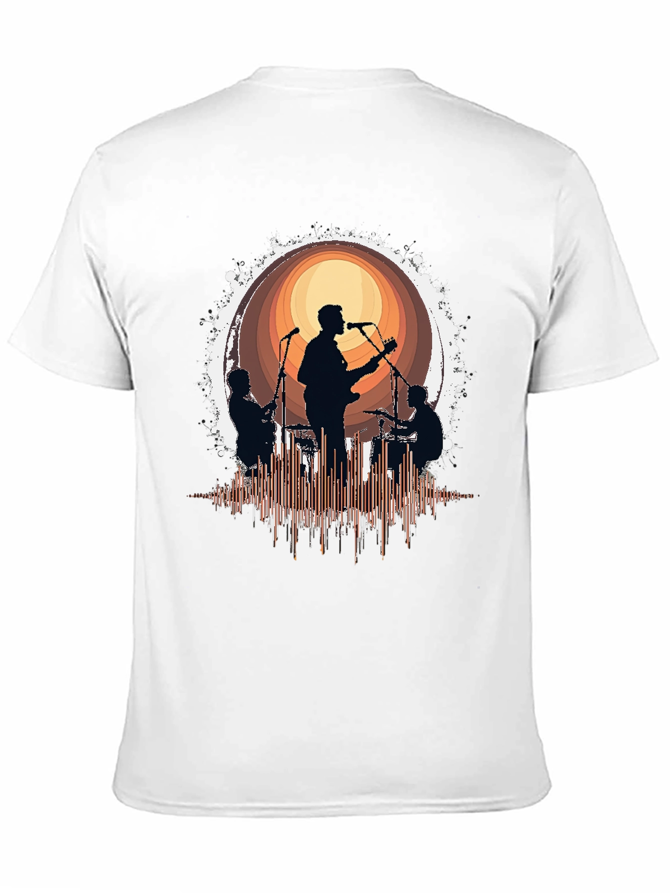 Band Silhouette Graphic T-Shirt - Music Lover Tee