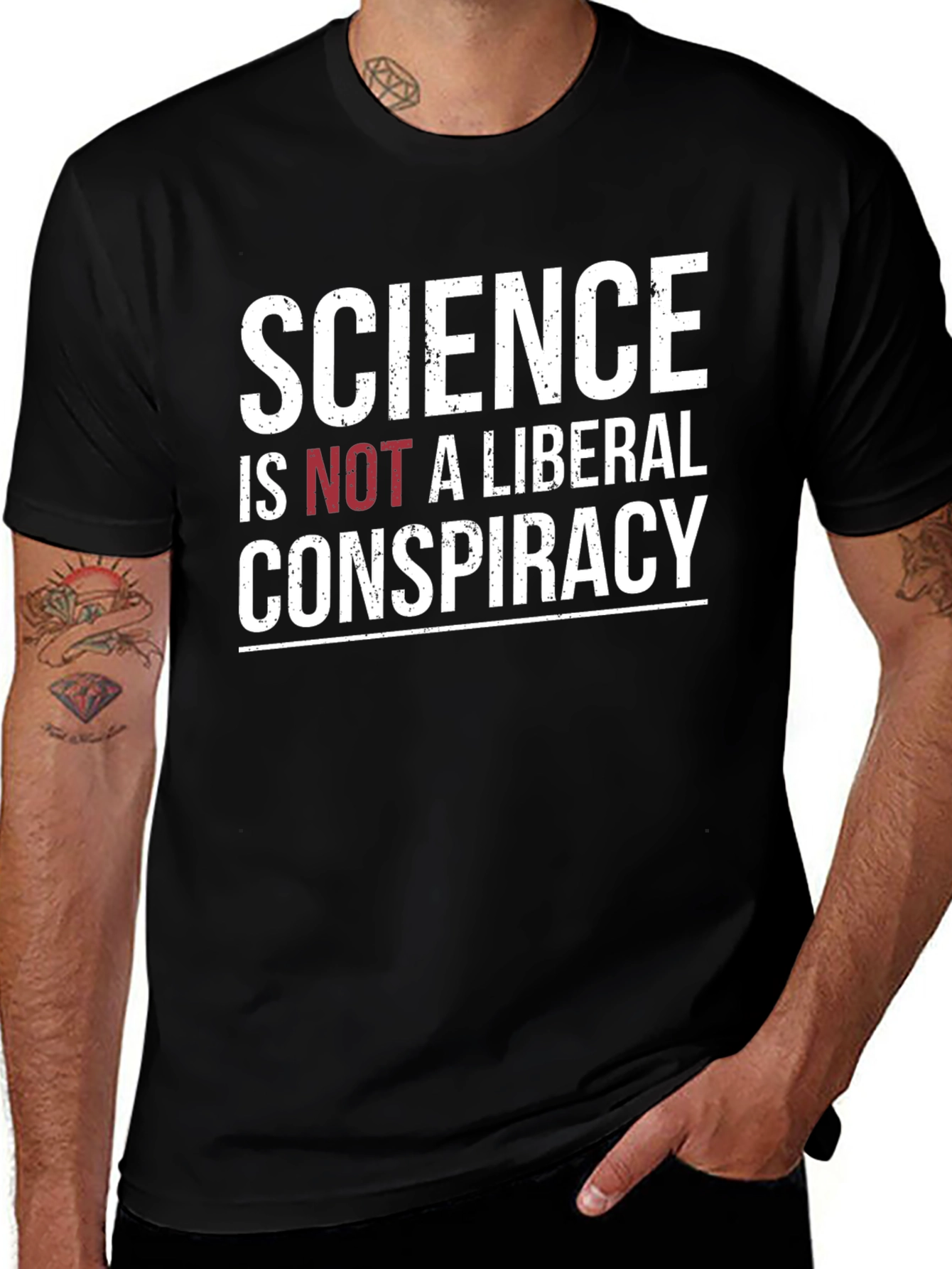 Science is Not a Liberal Conspiracy T-Shirt