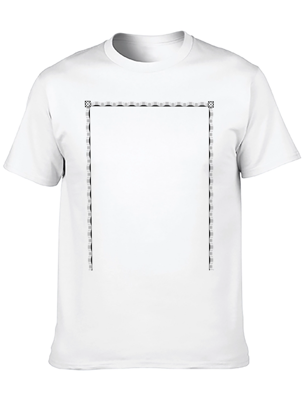 Classic Black Tee with Graphic Panel