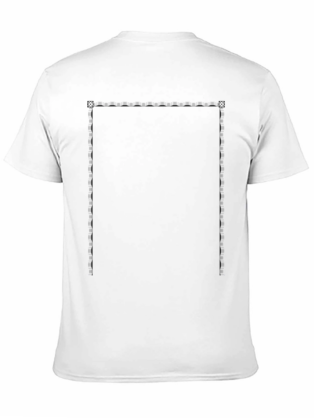 Classic Black Tee with Graphic Panel