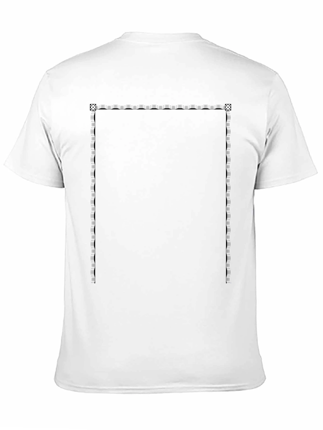 Classic Black Tee with Graphic Panel
