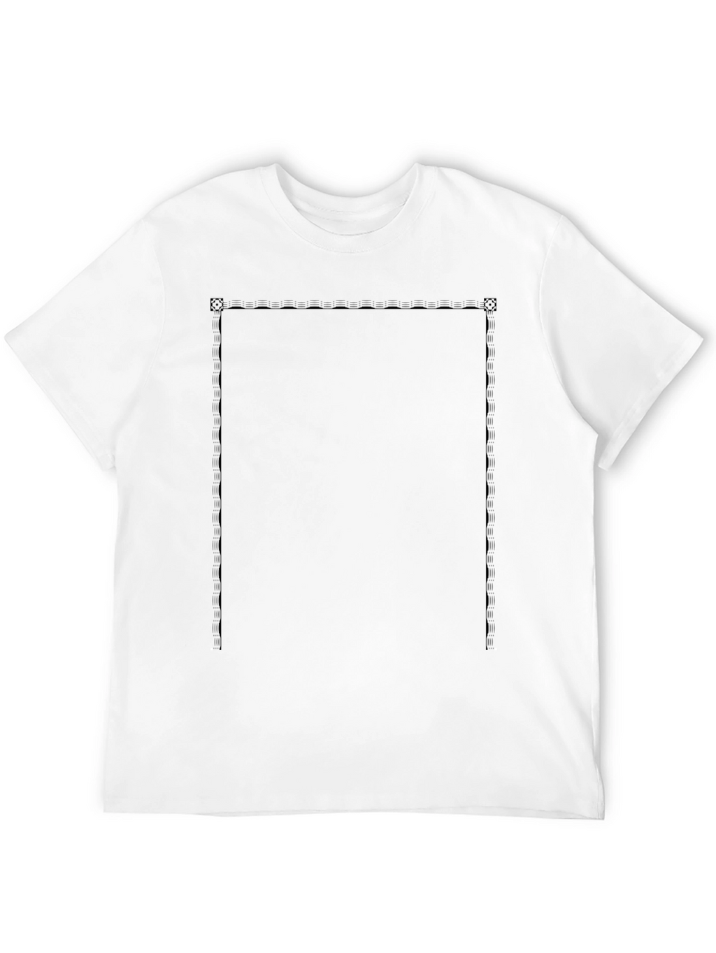 Classic Black Tee with Graphic Panel