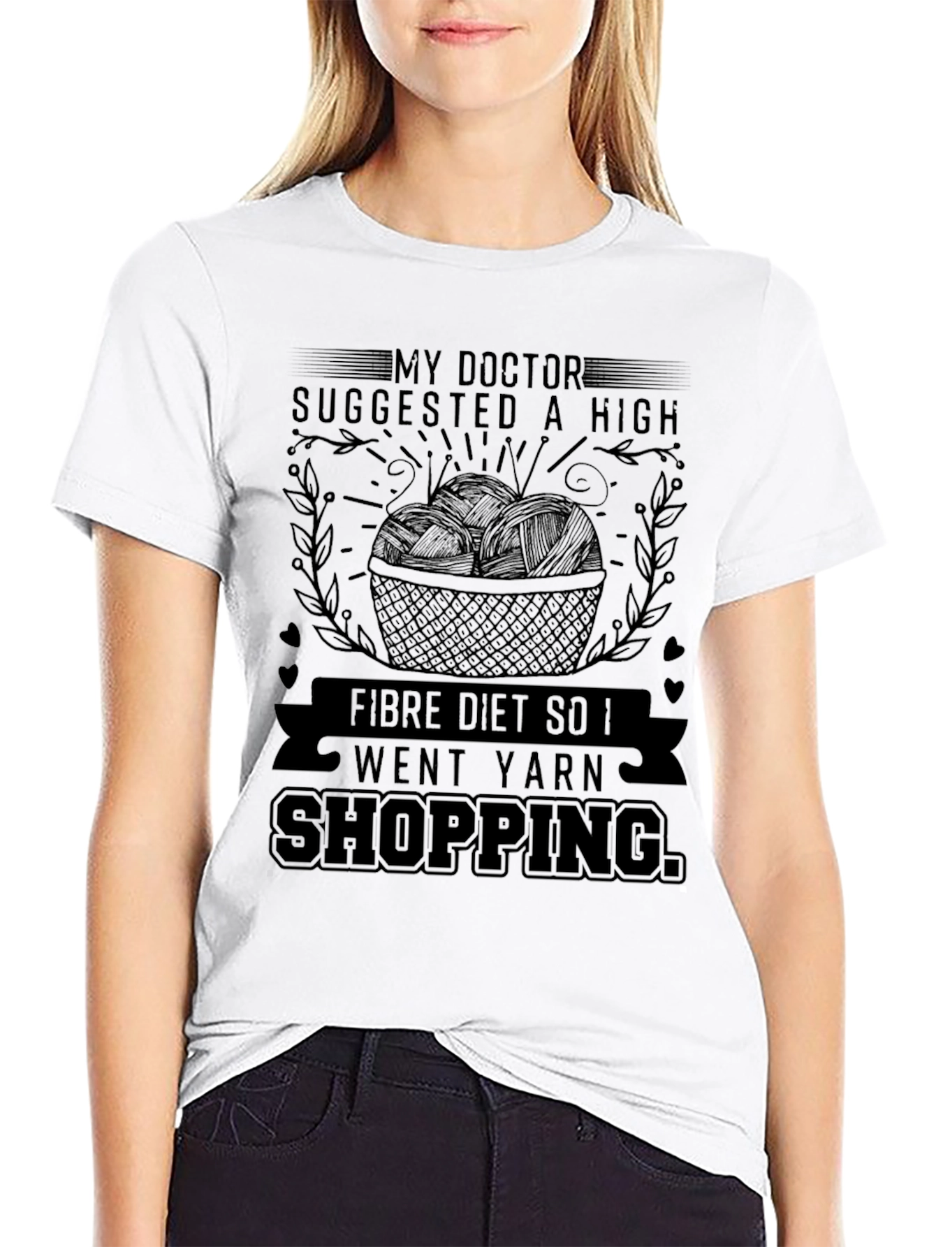 High Fiber Yarn Shopping T-Shirt