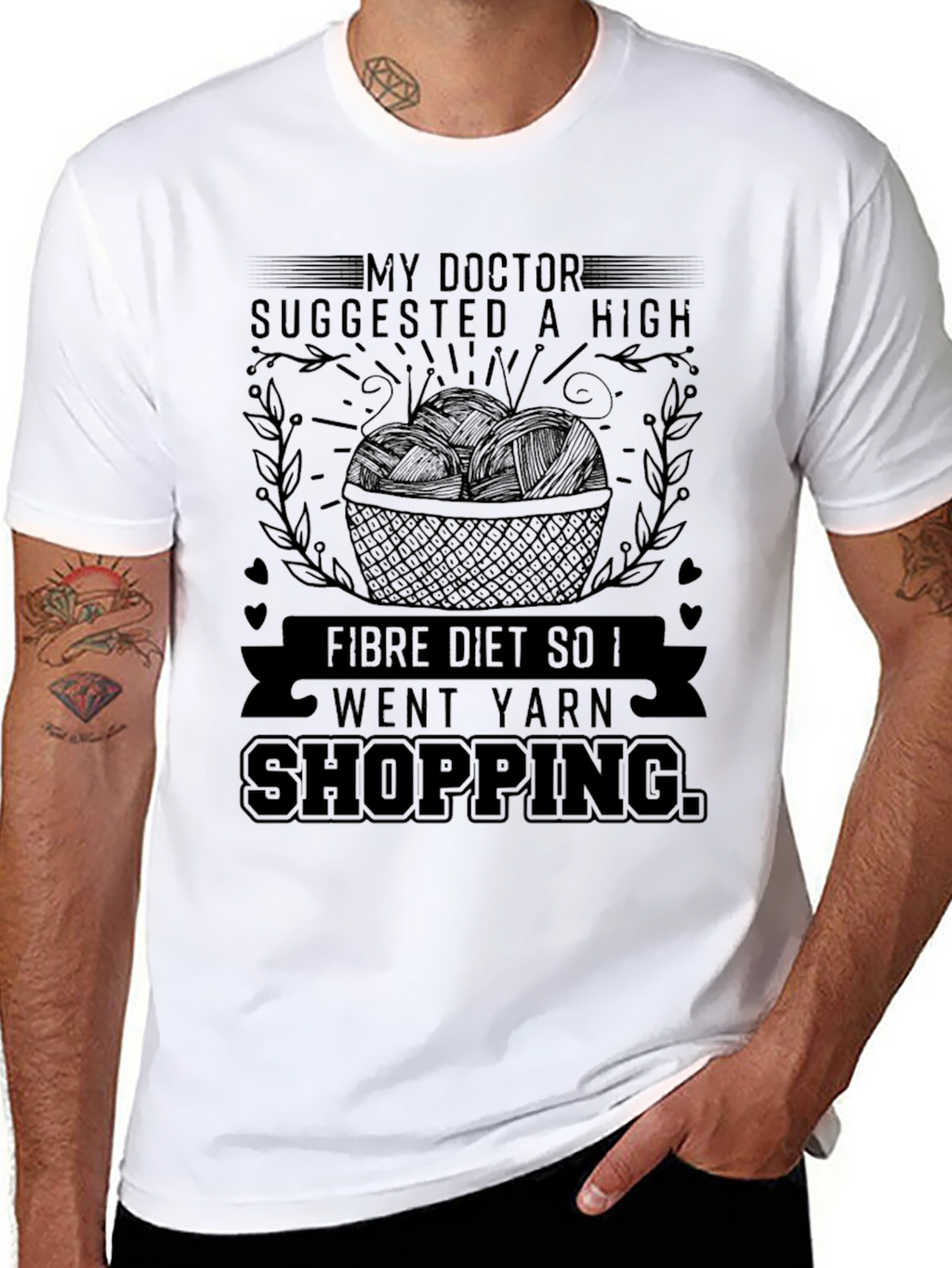 High Fiber Yarn Shopping T-Shirt