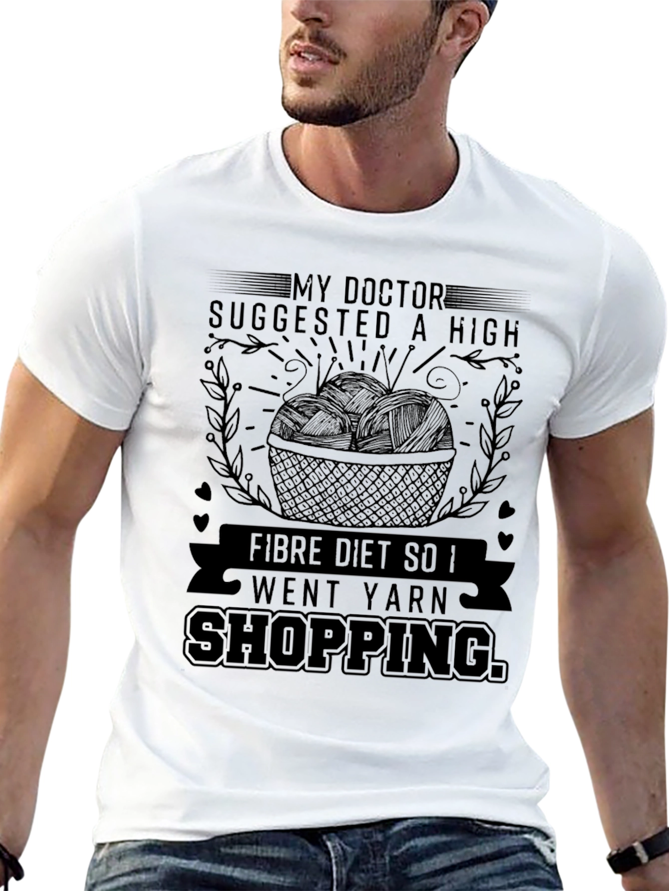 High Fiber Yarn Shopping T-Shirt