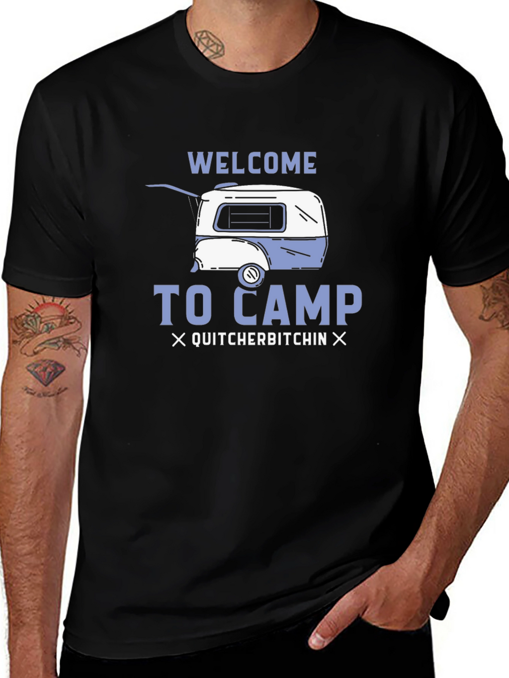 Welcome to Camp Novelty Graphic T-Shirt