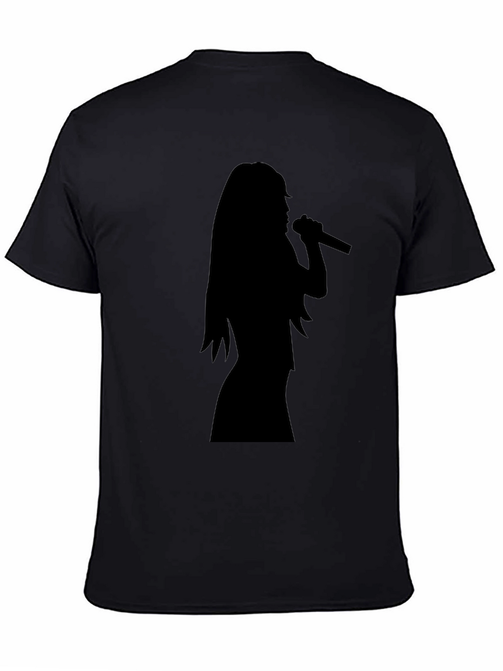 Silhouette Singer Graphic Tee - Black Unisex T-Shirt