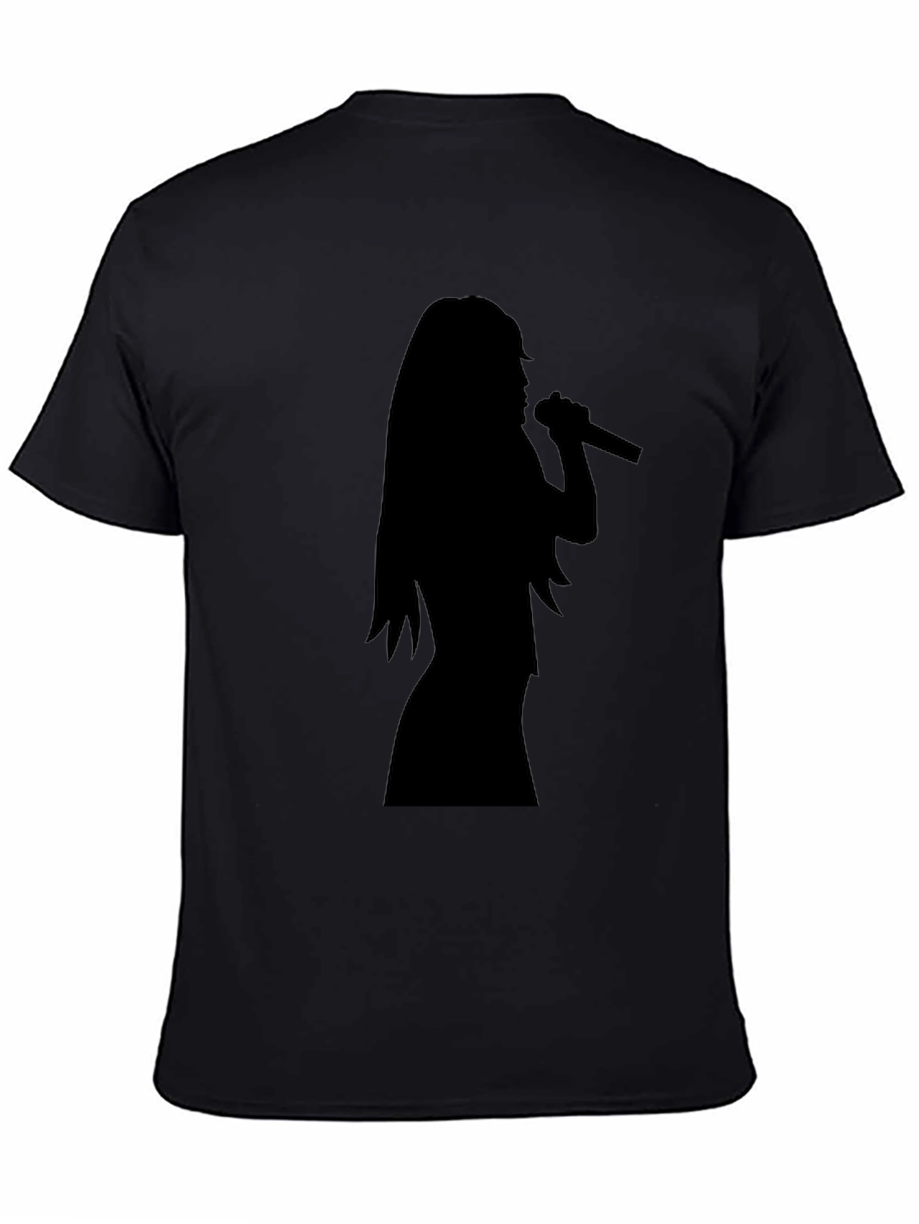 Silhouette Singer Graphic Tee - Black Unisex T-Shirt