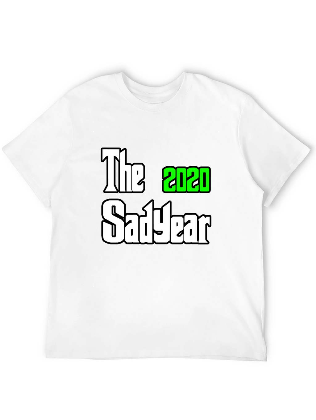 The 2020 Sad Year Graphic Tee - Black