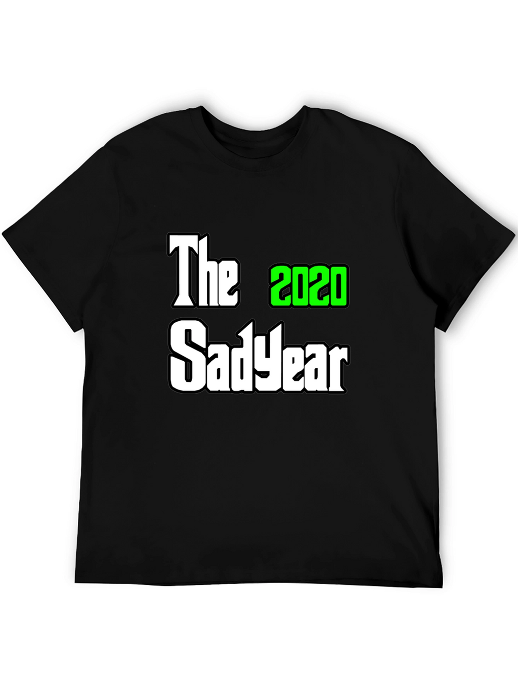 The 2020 Sad Year Graphic Tee - Black