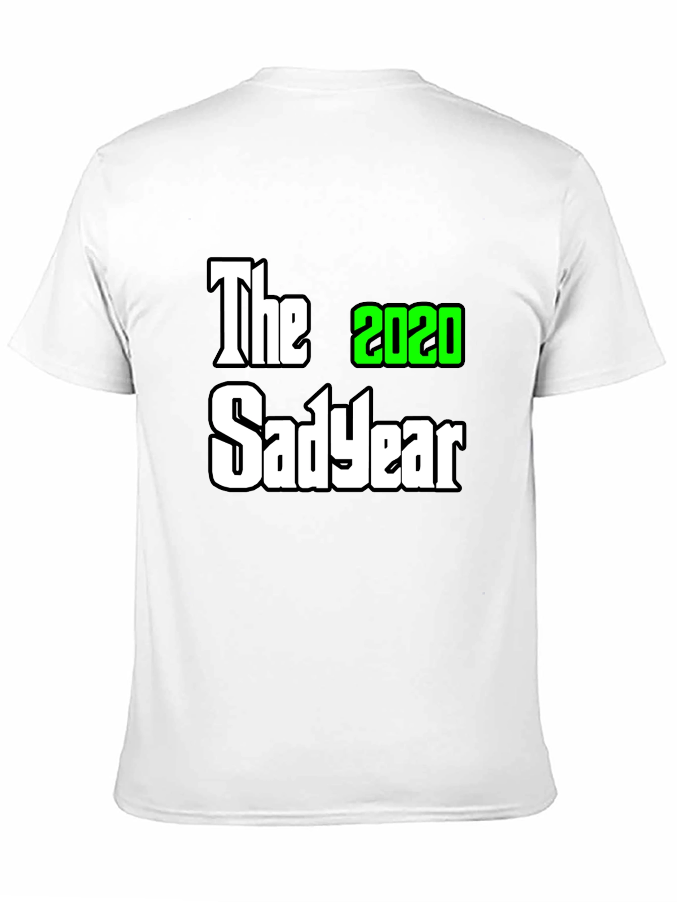 The 2020 Sad Year Graphic Tee - Black