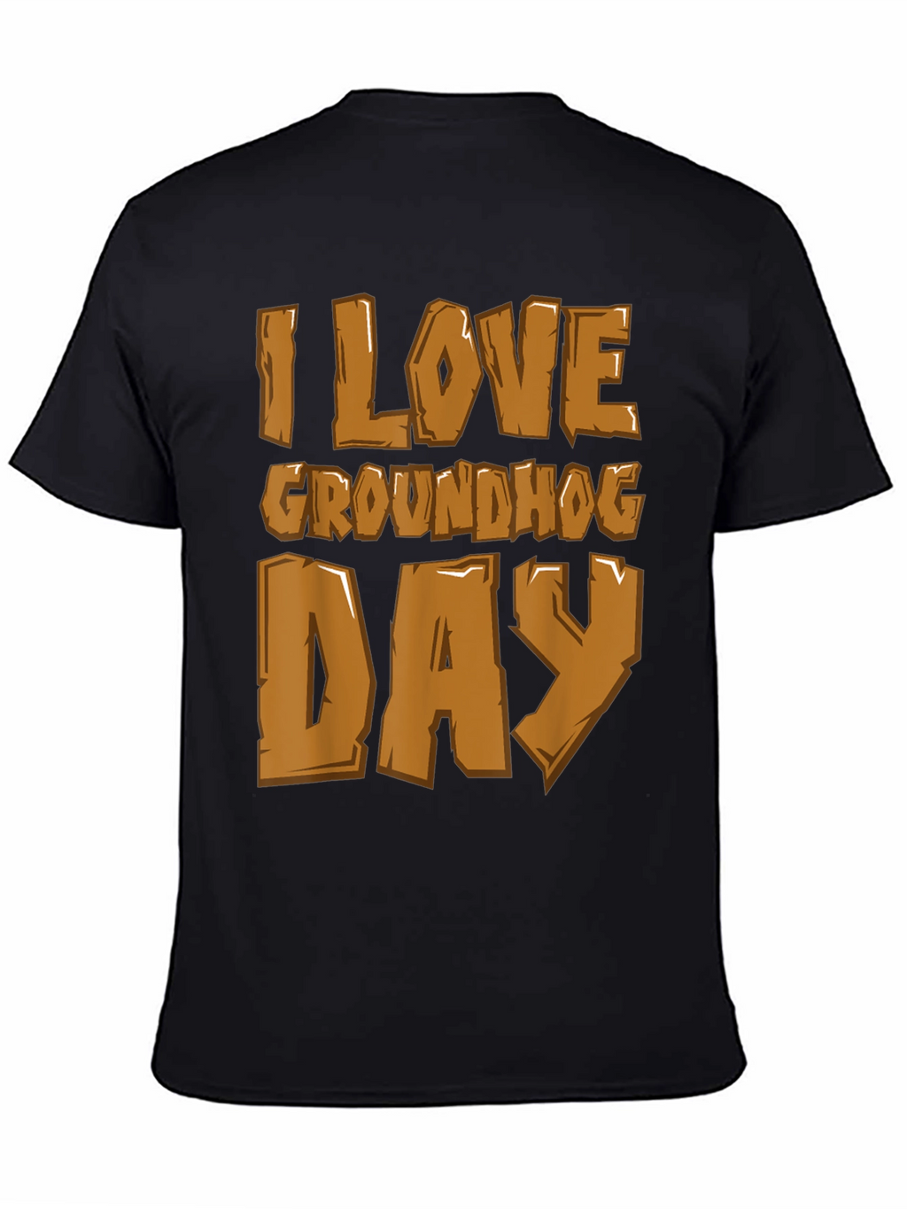 I Love Groundhog Day Graphic Tee - Black