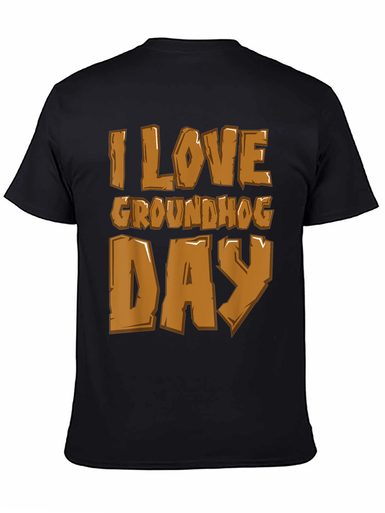 I Love Groundhog Day Graphic Tee - Black