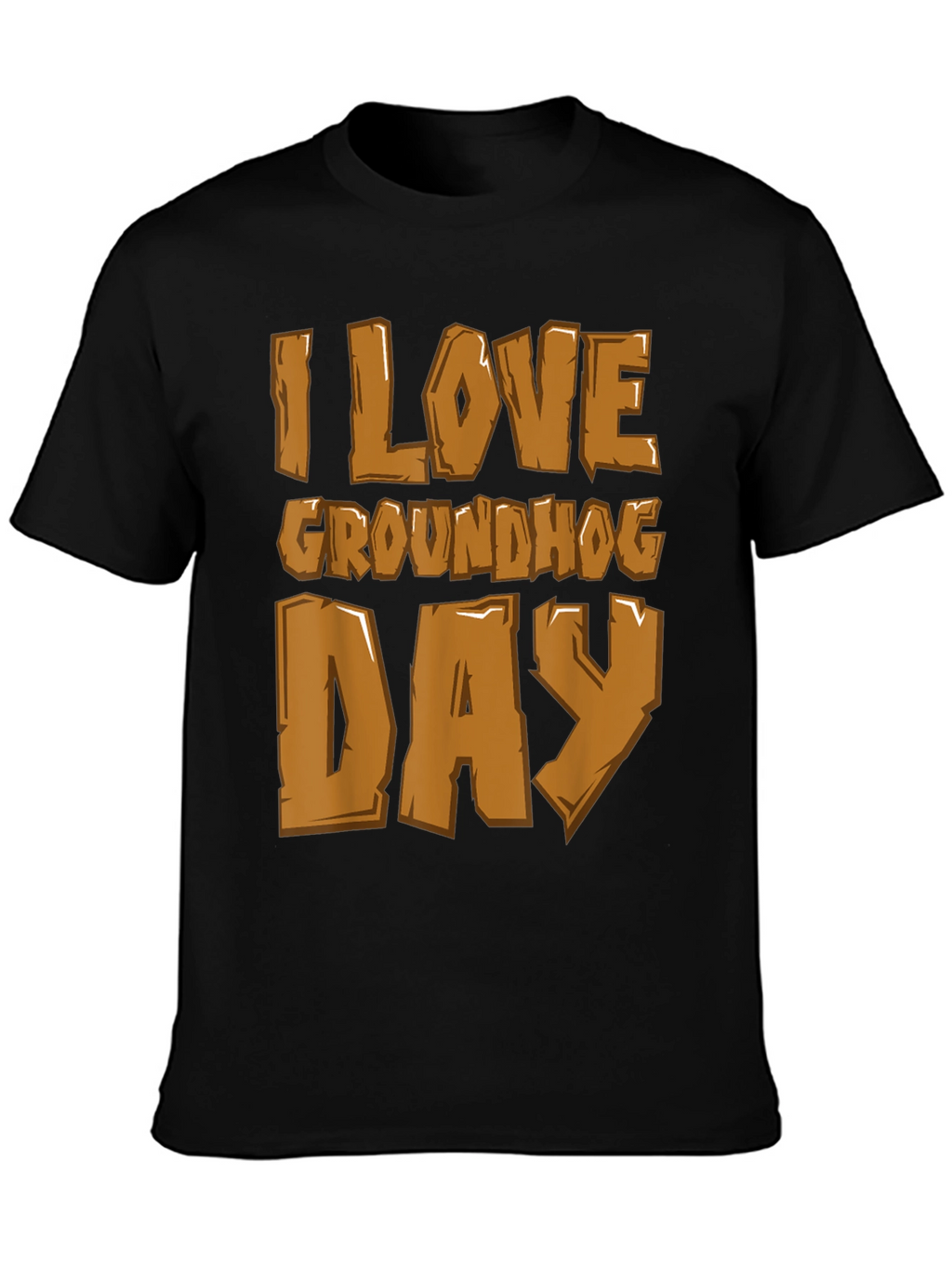 I Love Groundhog Day Graphic Tee - Black
