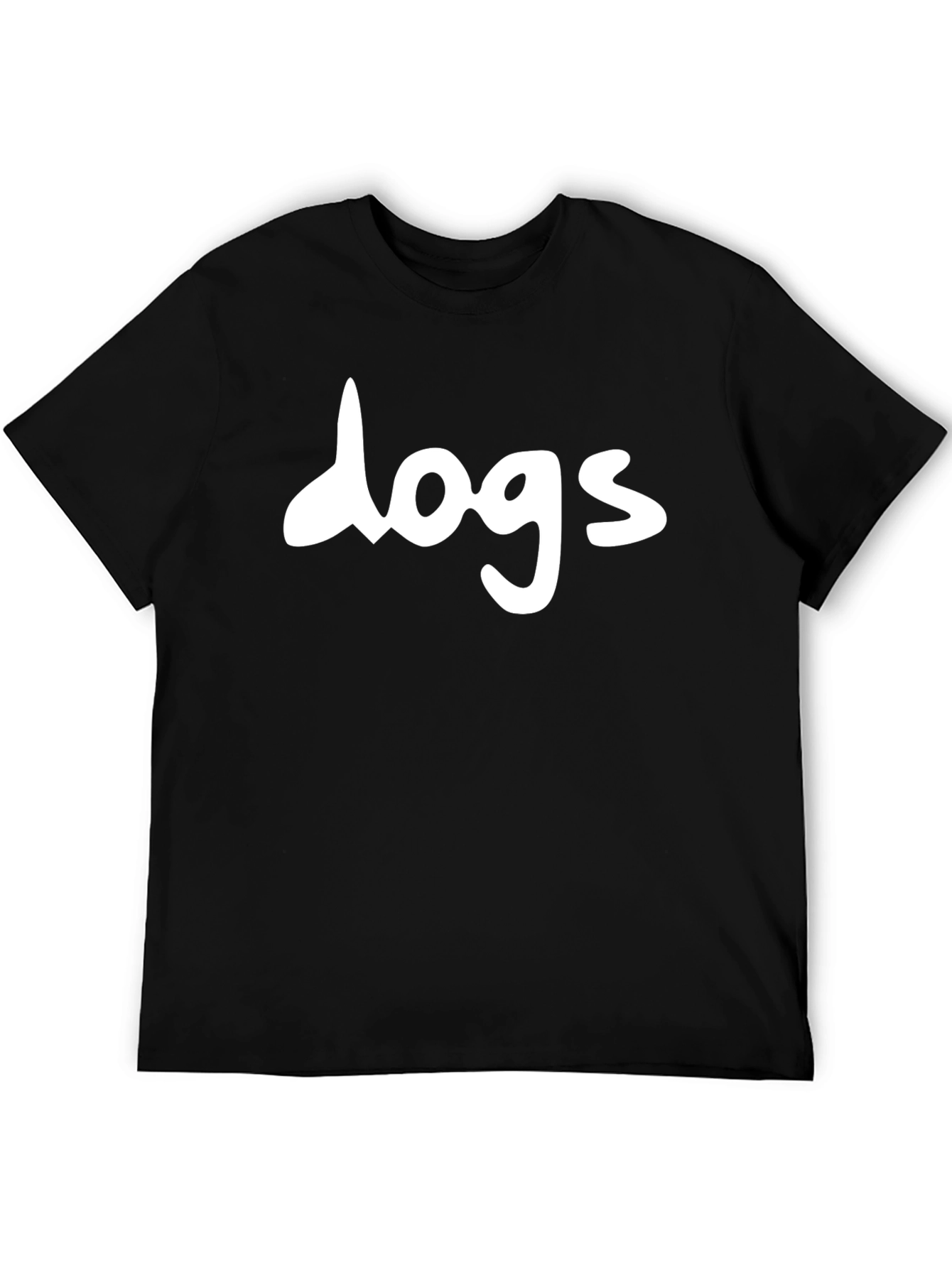 Dogs Graphic Tee - Classic Black Cotton T-Shirt