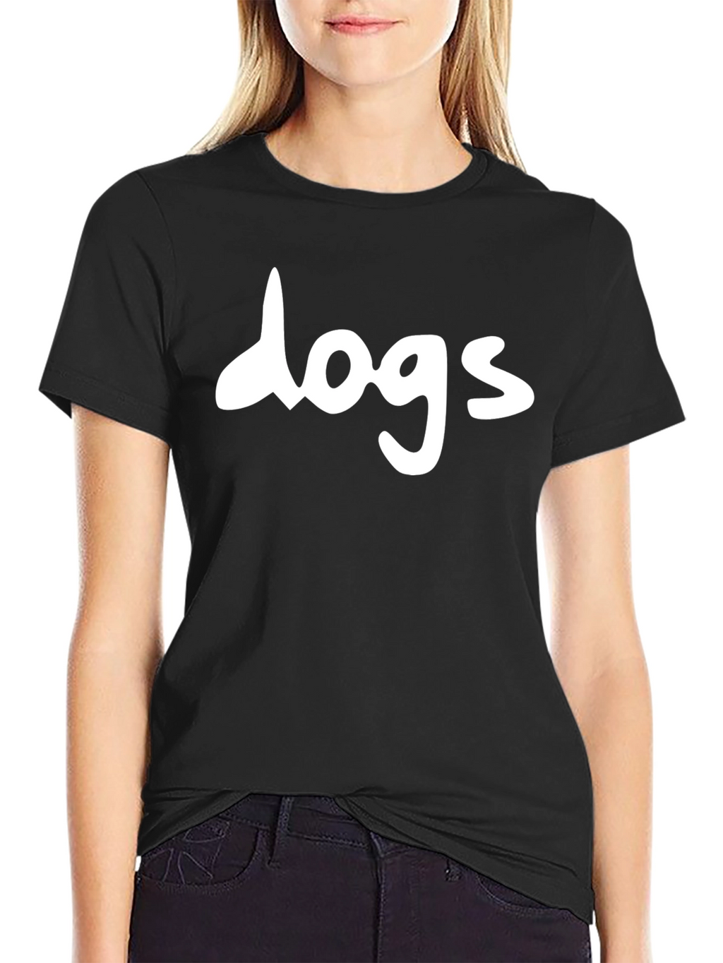 Dogs Graphic Tee - Classic Black Cotton T-Shirt