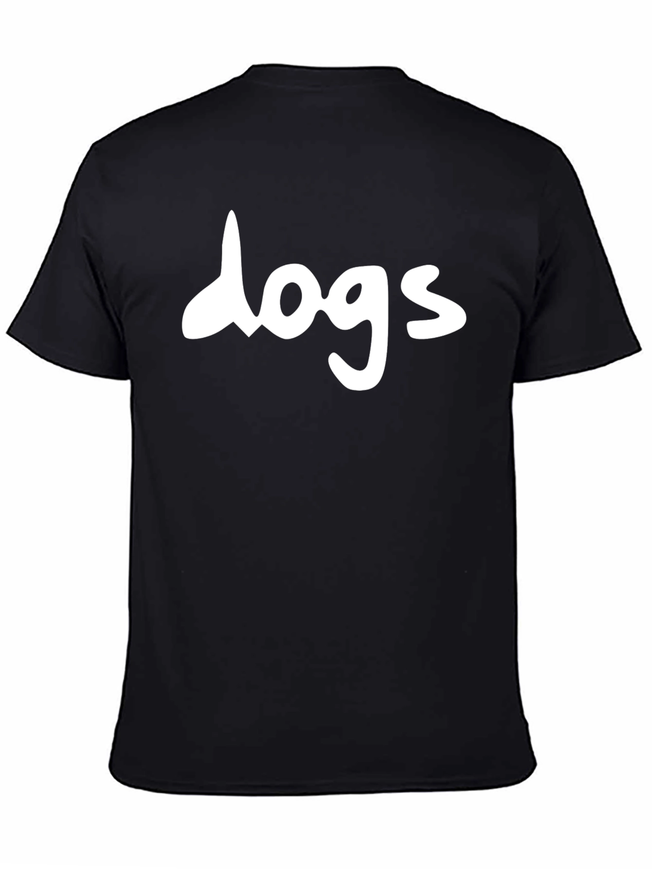 Dogs Graphic Tee - Classic Black Cotton T-Shirt