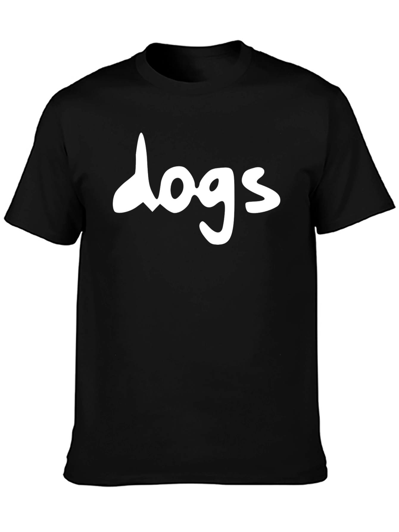 Dogs Graphic Tee - Classic Black Cotton T-Shirt