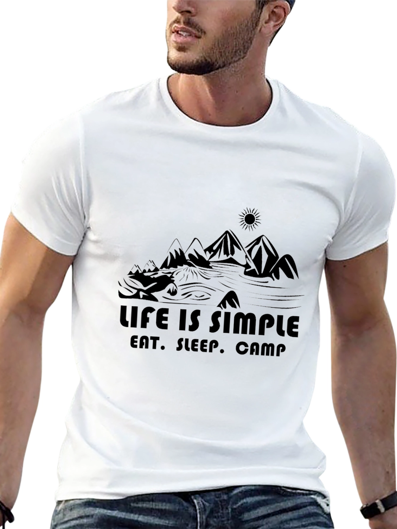 Life is Simple Camping Graphic Tee