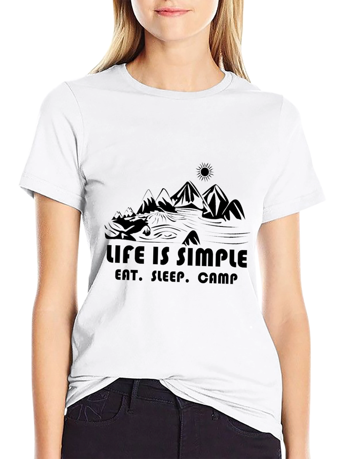 Life is Simple Camping Graphic Tee