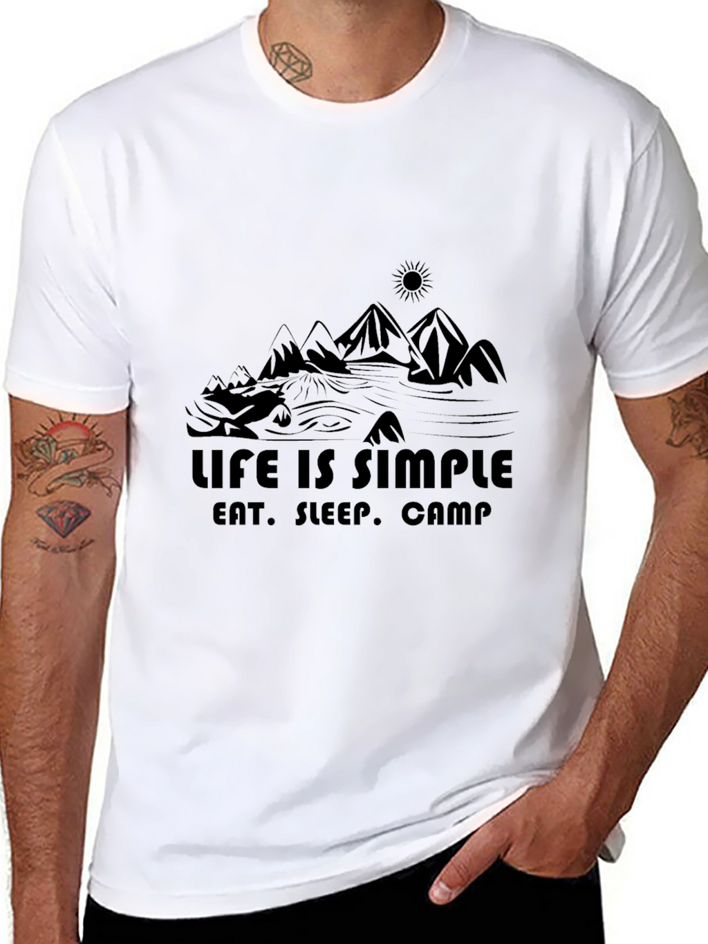 Life is Simple Camping Graphic Tee