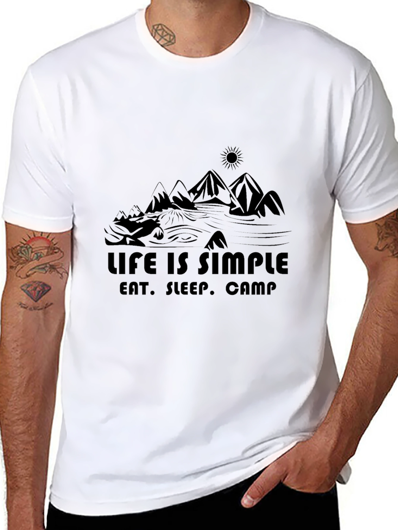 Life is Simple Camping Graphic Tee