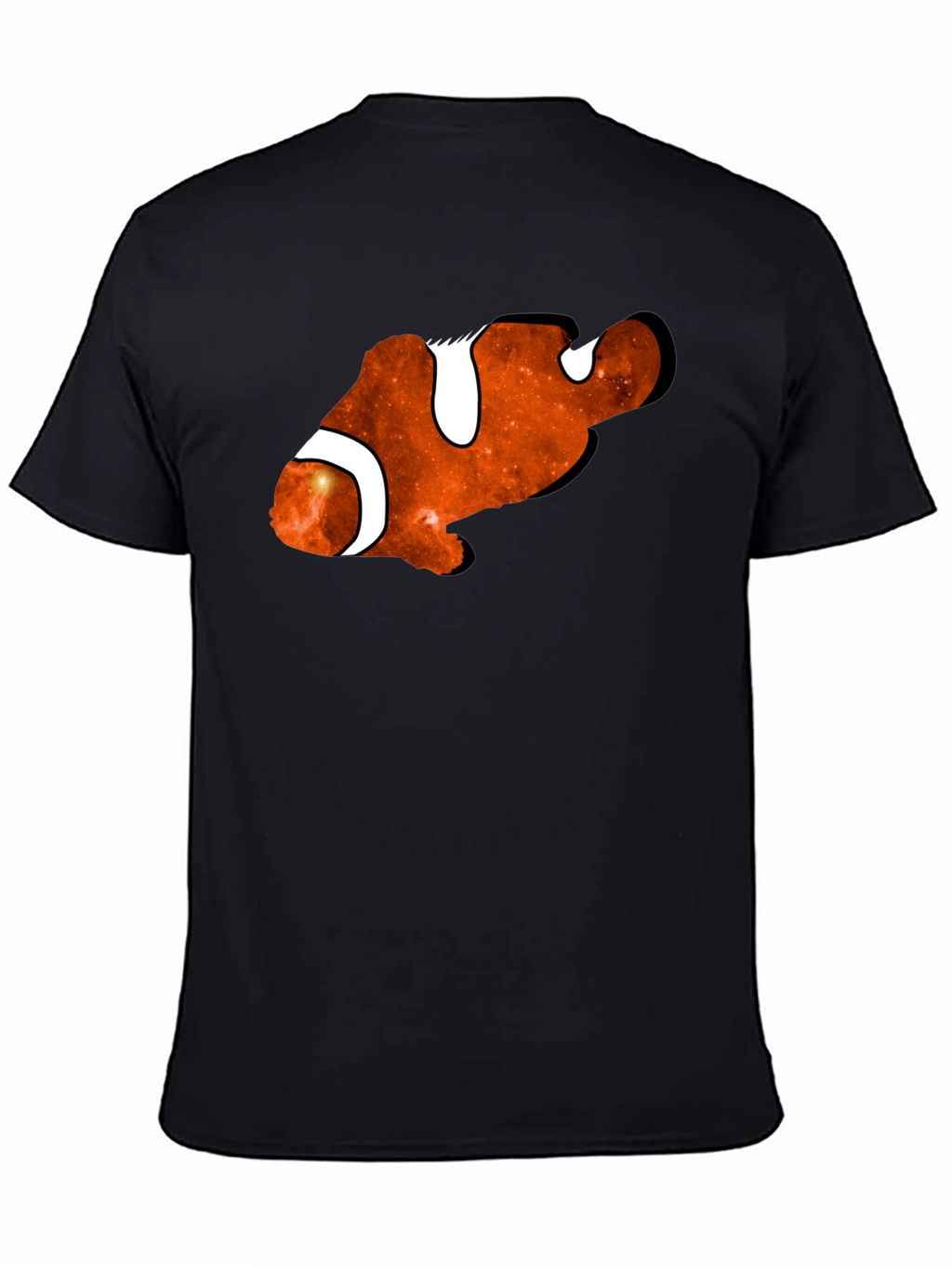 Galaxy Clownfish Black T-Shirt - Unique Graphic Tee