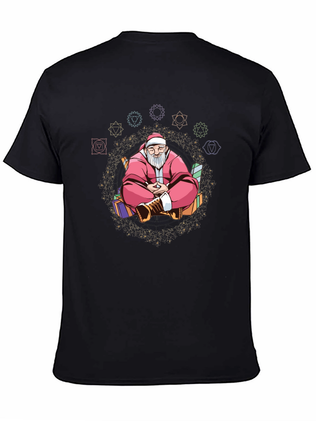 Meditating Santa T-Shirt: Holiday Zen