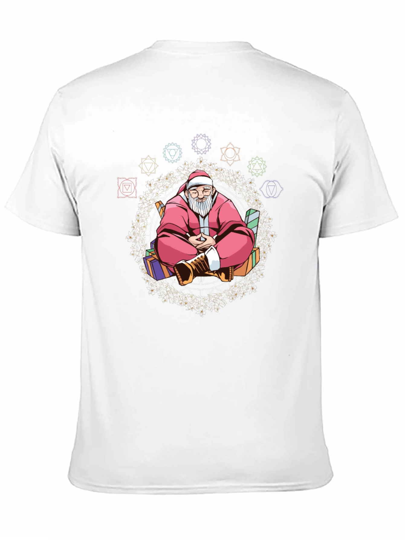 Meditating Santa T-Shirt: Holiday Zen