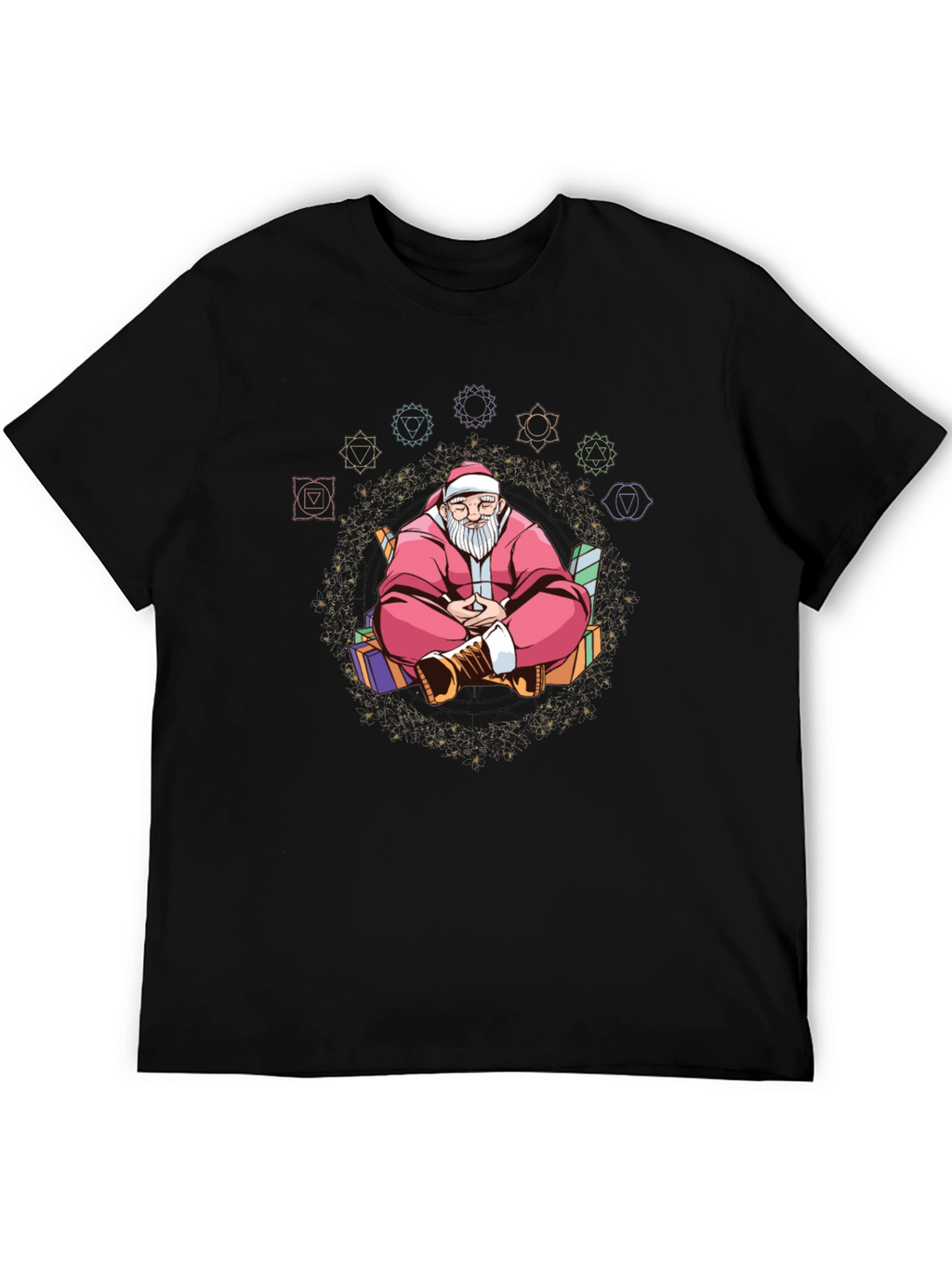 Meditating Santa T-Shirt: Holiday Zen