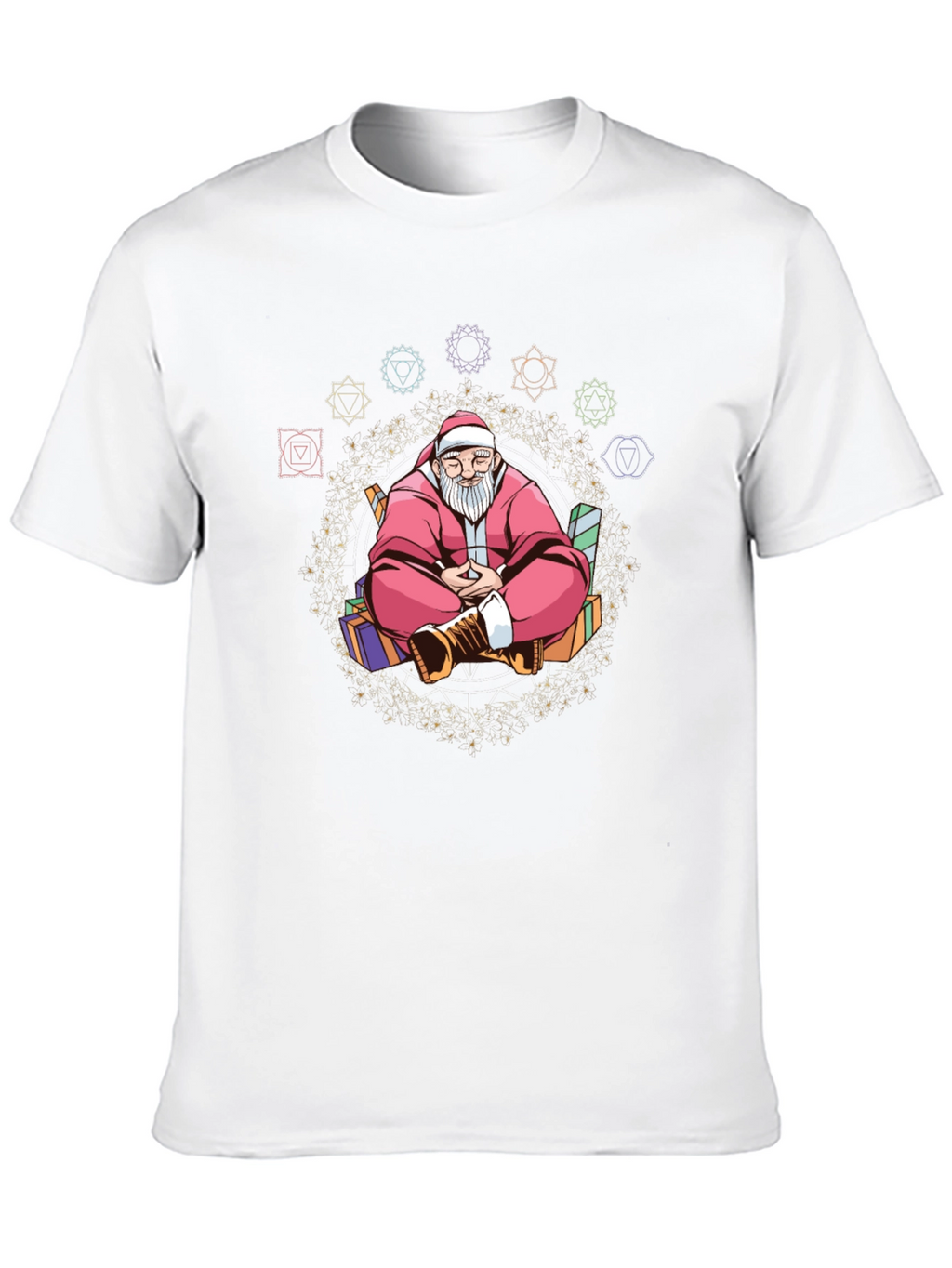 Meditating Santa T-Shirt: Holiday Zen