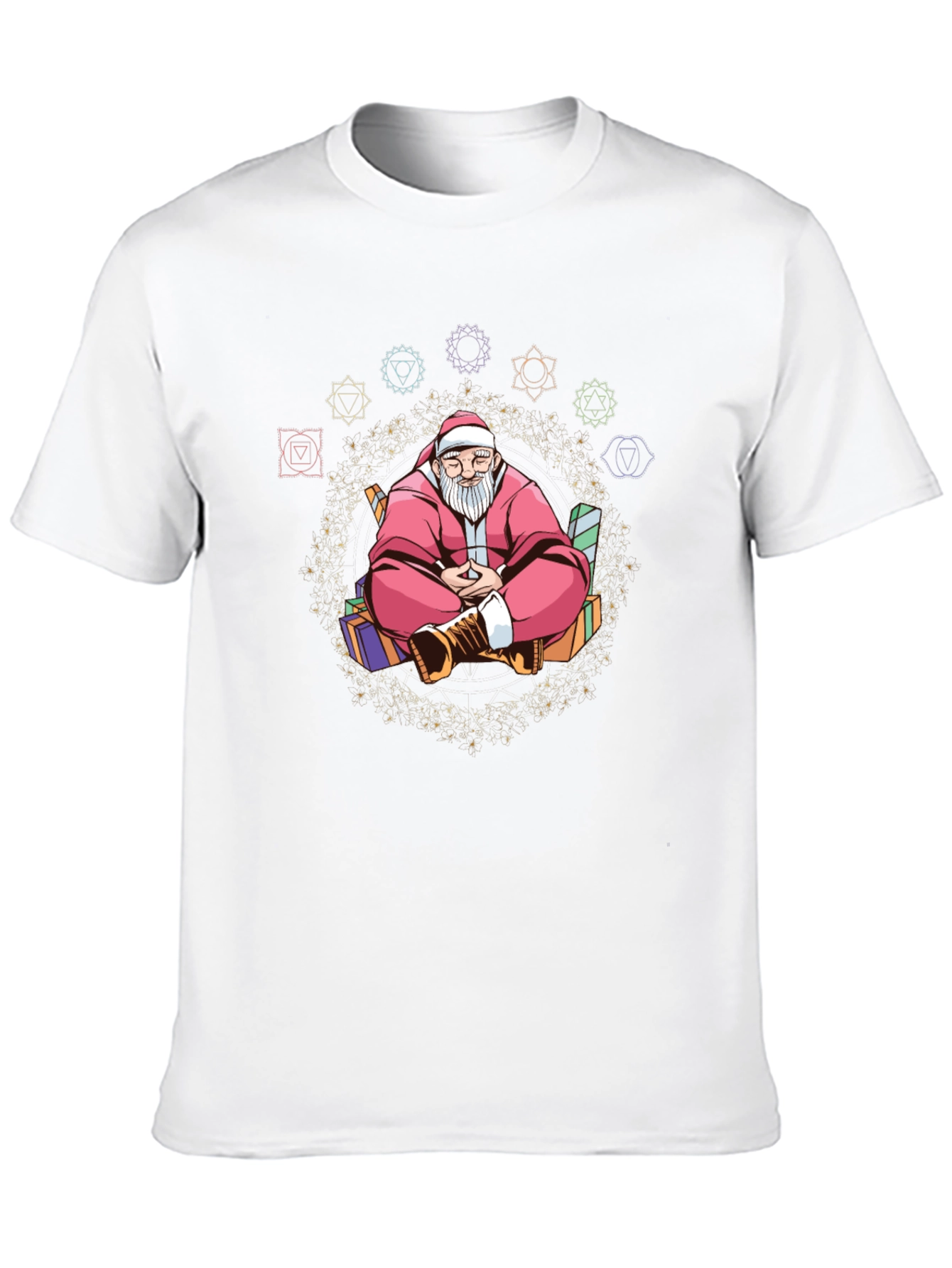 Meditating Santa T-Shirt: Holiday Zen