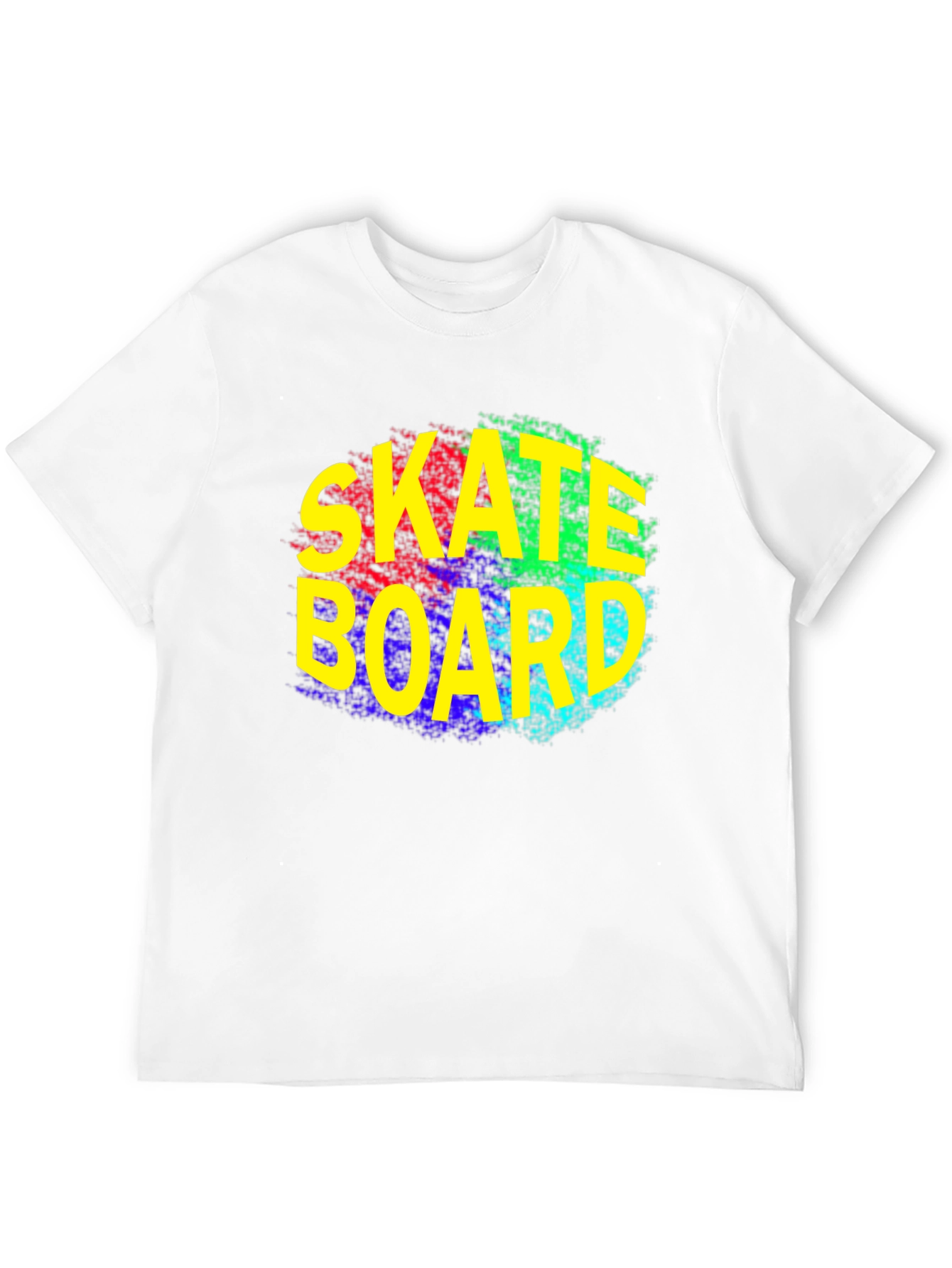 Skateboard Graphic Tee - Trendy Black T-Shirt