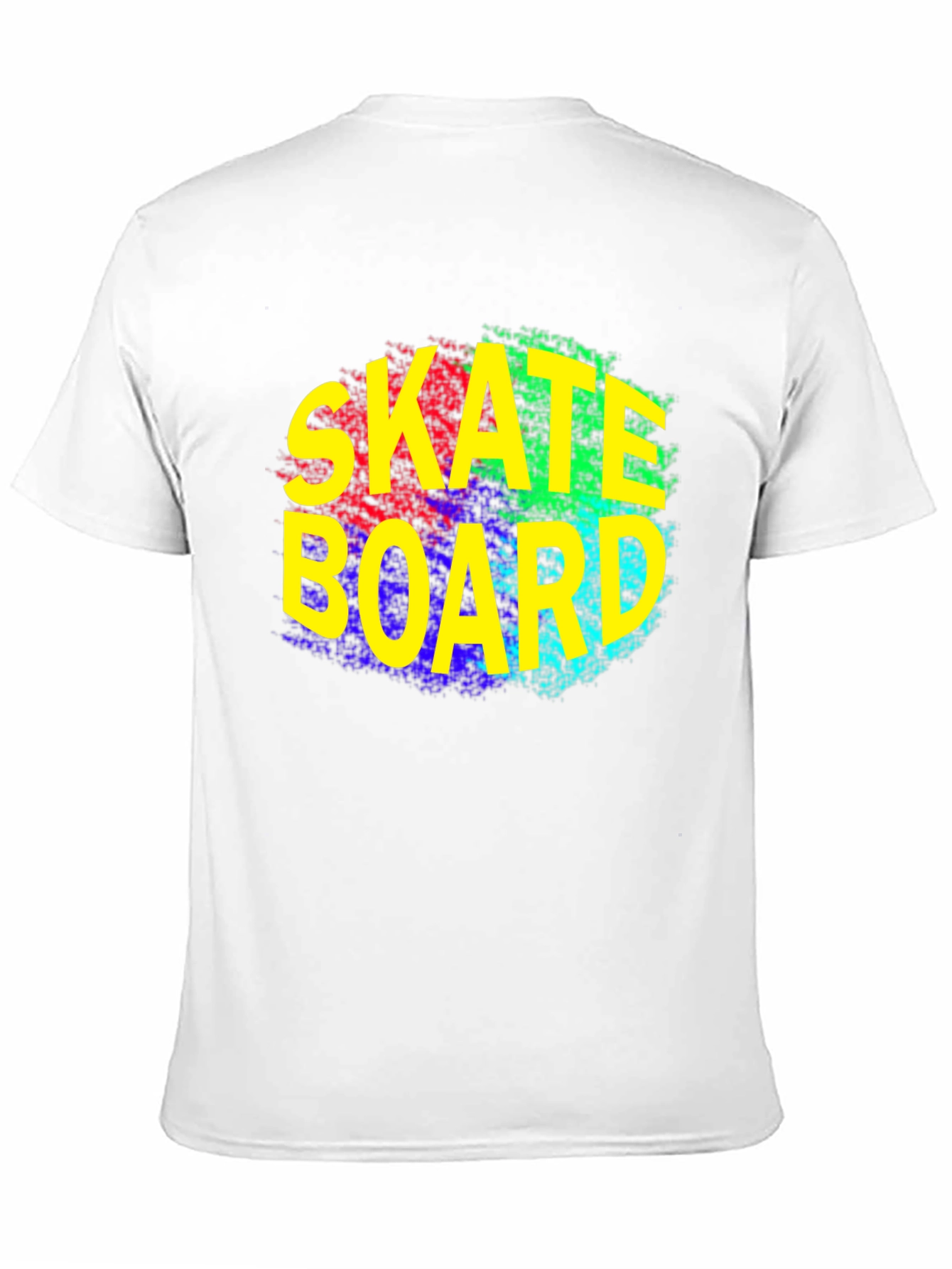 Skateboard Graphic Tee - Trendy Black T-Shirt