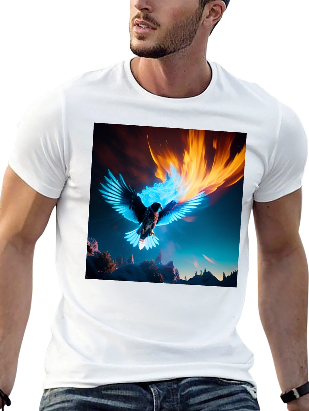 Fiery Eagle Graphic Tee