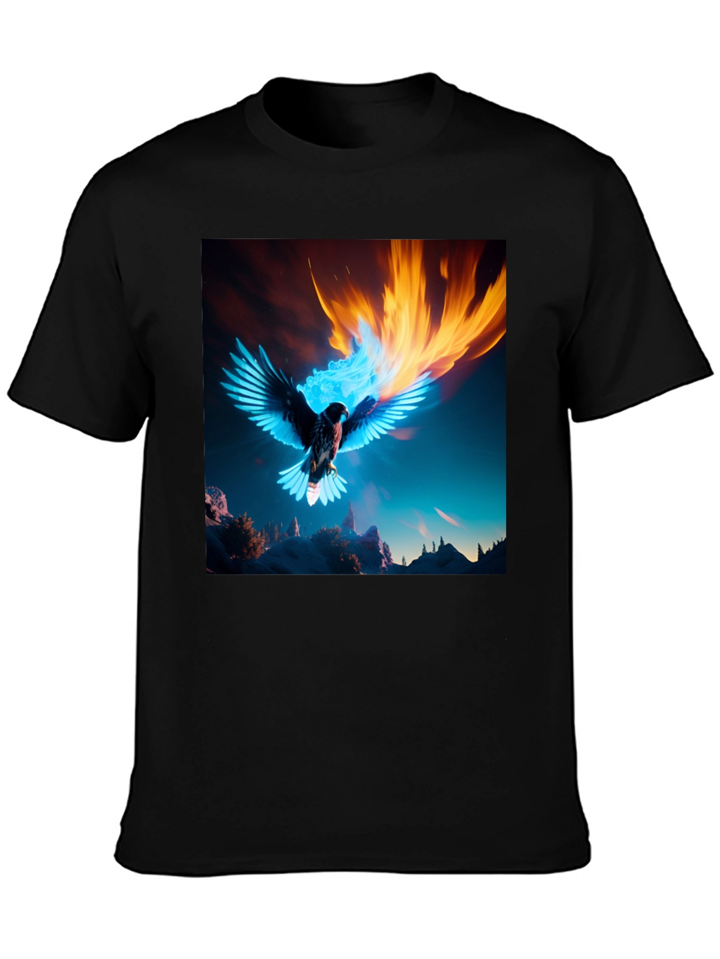 Fiery Eagle Graphic Tee