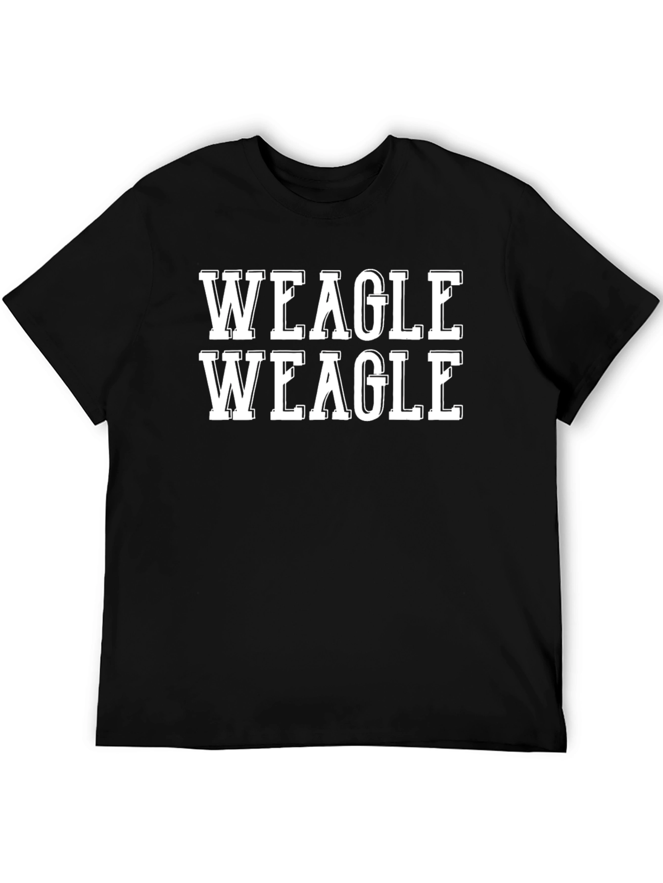 Weagle Weagle Black Cotton T-Shirt