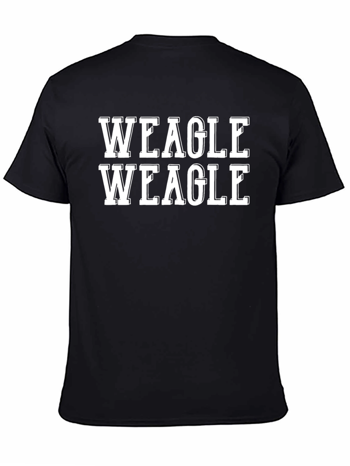 Weagle Weagle Black Cotton T-Shirt
