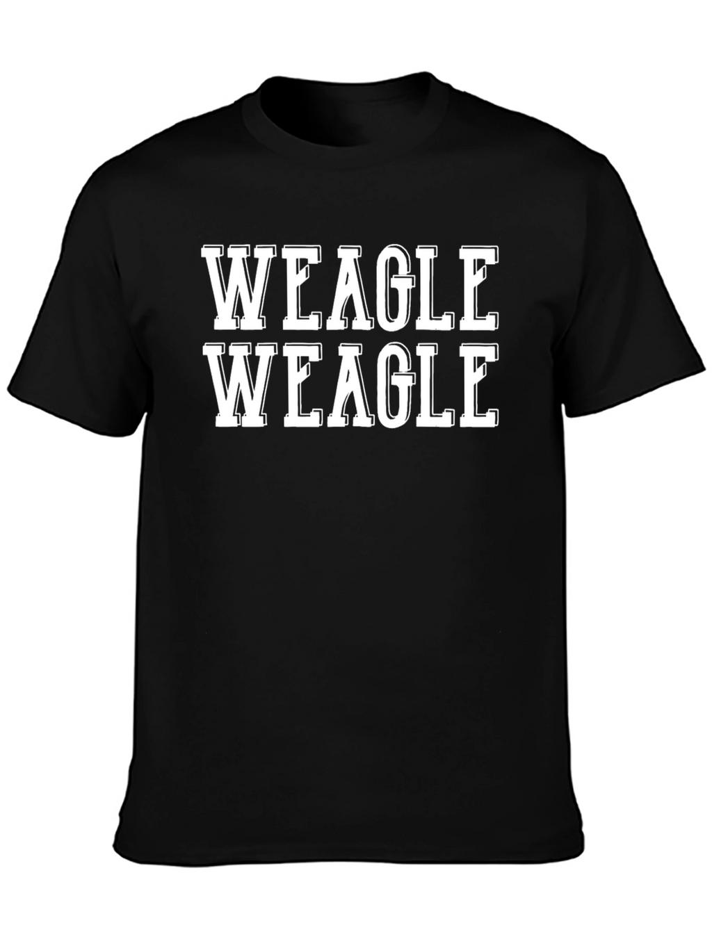 Weagle Weagle Black Cotton T-Shirt