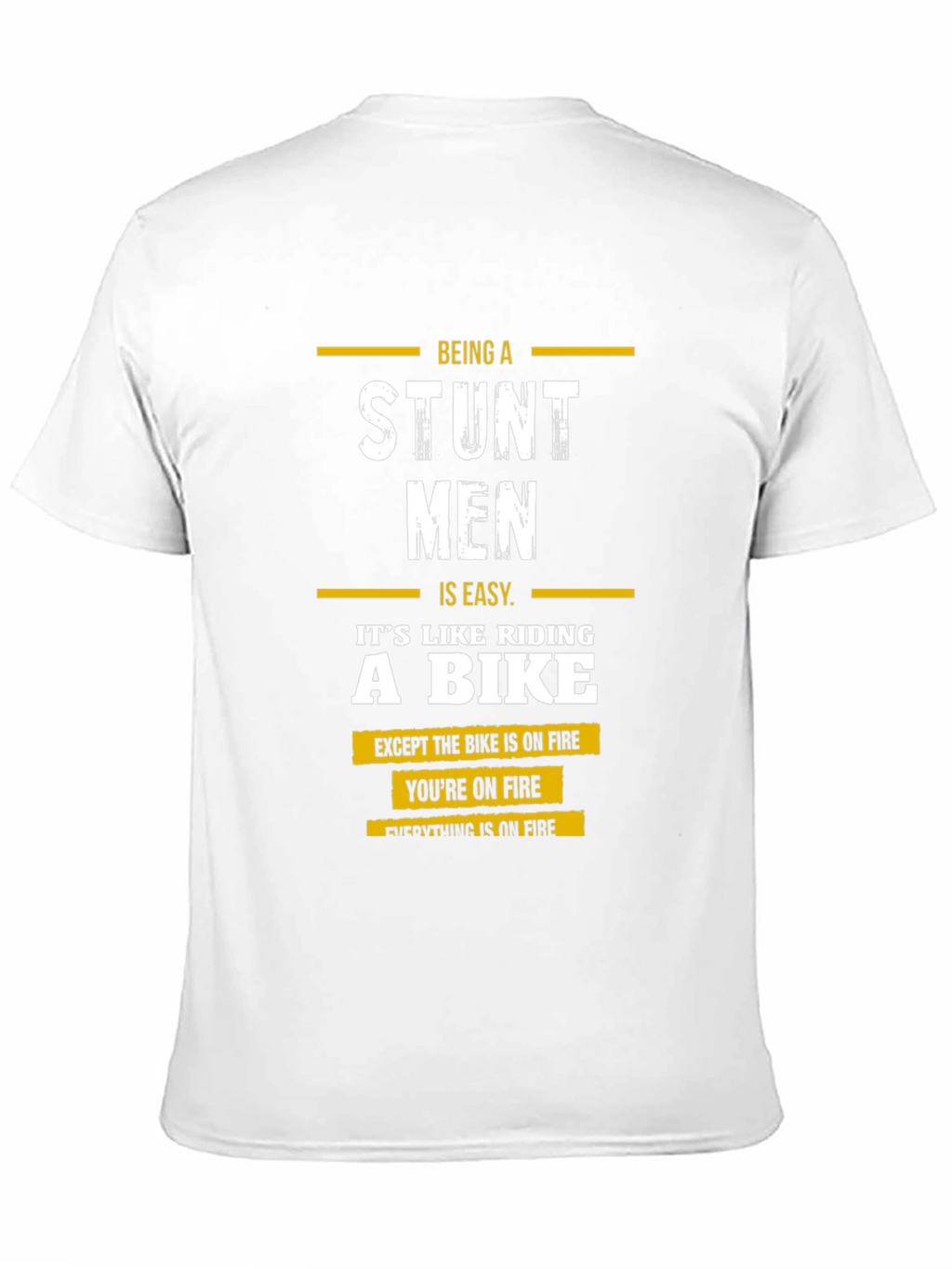 Stuntmen T-Shirt: On Fire Bike Rider Tee