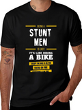 Stuntmen T-Shirt: On Fire Bike Rider Tee